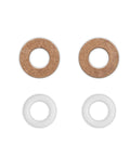 Penguin V2 EDC Gasket Washers Set For Interchangeable Folding Knives Pivot Pin Cushions Meson Shim Gasket, bronze and Teflon washers
