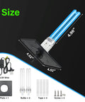 9W In Duct HVAC UVC Lamp For Whole House Air Purification 253.7 Nm Ozone Free 110V with spare bulb and accessories