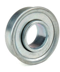 Regular Duty Flanged Wheel Bearing 1/2 Inch Bore, 1 1/2 Inch Flange, 1 3/8 Inch Outer Diameter, ST 491A Bearing Replacement For Equipment And Machinery Ideal For Industrial DIY Projects, metal bearing front view