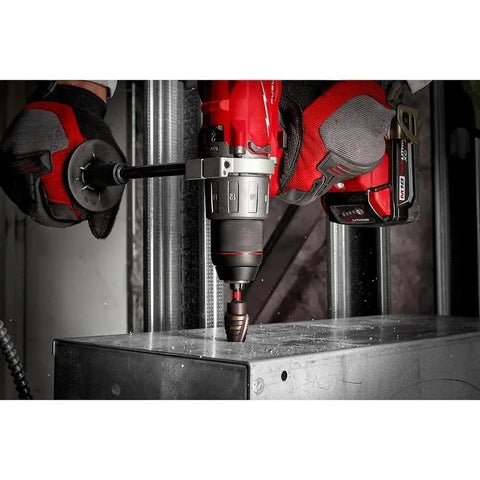 Kickstart Your Drilling Game With This Rad 3-Piece Titanium Step Bit Kit Compatible With Milwaukees And Standard Drivers Featuring Rapid Strike Tips For Fast Starts And Dual Spiral Flutes Perfect For Electrical Wiring And Mild Steel Projects Including. drill bit in impact driver drilling sheet metal