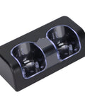 Dual Charging Station For Game Controllers With Power Cord Included Portable Battery Charger Dock Black Built To Last