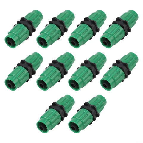 Ultimate Expandable Garden Hose Repair Kit For Quick Fix Leaks And Bursts Fits 25 50 75 Ft Hoses With Durable Plastic Connector Multi-Function Fit All Sizes Green 10 Pack Deal, green plastic hose connectors