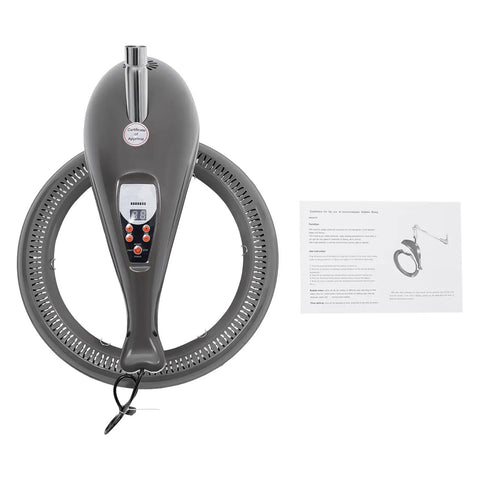950W Multifunctional Hair Treatment Machine with 360 Degree Rotating Heating Ring Wall Mount Orbiting System in grey