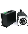 Beefed-Up Torque 220V 3Phase NEMA52 Stepper Motor 130BYGH350D 1.2 Degree 6.9A with 3M2280-10A Drive Kit for CNC Engraver and DIY Router Projects, 19mm Shaft, motor and driver shown