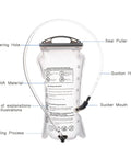 2L water bladder with labeled parts for 12L Hydration Backpack With 2L Water Bladder For Men And Women