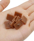 Grab These 15 Square Tack In Drawer Glides To Get Your Drawers Sliding Like Butter Smooth As Silk Furniture Hardware Replacement Parts For Dresser Repair And Cabinet Fixes Fast, brown plastic glides in hand.