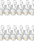 Dimmable LED Track Lighting Heads for Accent Art and Retail Lighting Pro Grade High Output 4000K Neutral White 120V White 16 Pack