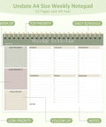 Undated Weekly To Do List Notepad 52 Large 8.5x11 Sheets Landscape Planner For Home Office School Boss Mode Task Organizer