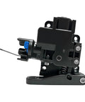 AD5X Filament Feeding Assembly For AD5X 3D Printer - Wire Feeding Mechanism And Extruder Parts Replacement, Compatible With AD5X Extruder, OEM-Grade Upgrade For Damaged Cutter Lever And Feeding Issues. Black plastic AD5X filament feeding assembly with blue latch, front view