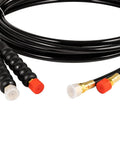 Sixteen Foot Hose Kit for Marine Hydraulic Steering Systems Compatible with Seastar and Teleflex Outboard Boats with brass fittings