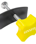 Disc Brake Pad Spreader And Caliper Piston Tool For Cars And Light Trucks, yellow handle, steel build, front view