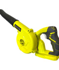Heavy Duty 18V Cordless Workshop Blower For Slick Dust Sweep And Sawdust Cleanup With Triple Power Settings, yellow design
