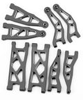 Beefed Up Aluminum Alloy Front And Rear Swing Arms Upgrade For Arrma 1 18 Granite Grom Typhon Grom Black High Strength 6061 T6 Set