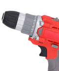 Heavy Duty Cordless Drill Driver And Impact Wrench Combo High Torque 20-52Nm With 25 Speed Settings Rubber Grip, close-up of drill chuck.