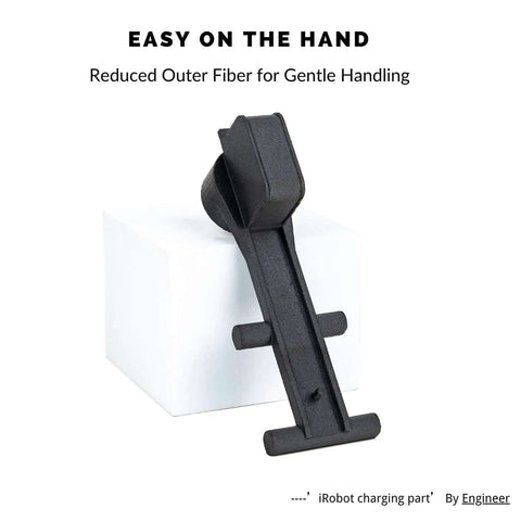 3D printed iRobot charging part made with Fibreheart PPA CF Core Black 25 Percent Carbon Fiber Core Concentrated 3D Printer Filament, black
