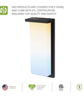 14 Inch Outdoor Wall Light Front Door Sconce With 3CCT Dimmable Ultra Bright LED Waterproof ETL Listed 20W 1900LM