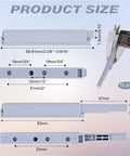 Magnetic Cabinet Latches Set Five Or Ten Pack No Handle Doors And Drawers Soft Touch Close Magnetic Catch dimensions