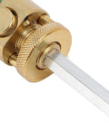 Heavy Duty Alloy Steel Hole Saw Kit With Integrated Dust Bowl Arbor For Drilling Clean Deep Holes In Solid Wood Plywood And Lumber Projects Perfectly Sized At 125mm Or 1.57 Inches For Serious DIYers And Pros Who Need A Reliable Cut Every Single Time. 125mm alloy steel arbor with 7.5mm hex shank