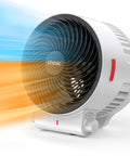 2 In 1 Heater And Fan Combo 1500W Turbo Ceramic Space Heater With 3 Modes Adjustable Thermostat Tip Over And Overheat Protection