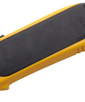 Self Retracting Safety Knife With Fully Auto Blade Release And Round Tip, Spring Activated Blade That Retracts On Lift, Unoverrideable Safety Guard, Durable Construction For Pro Grade Precision And Mess Free Cuts. Yellow and black plastic knife with round tip