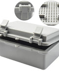 Outdoor ABS Plastic Electrical Enclosure Box Weatherproof And Dustproof IP65 Rated Flame Retardant Built To Last Rugged Heavy Duty Housing