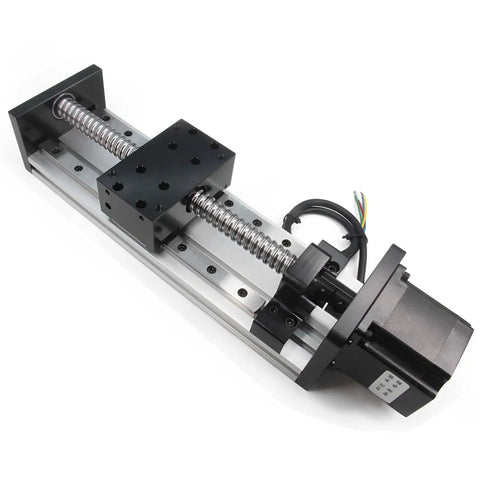 Dual Linear Rail Guide With SFU1605 Ballscrew And Square Rails, NEMA23 Stepper Motor, 150mm Stroke CNC X Y Z Linear Stage Actuator