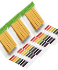 3 Pack pH Test Paper Strips 1 to 14 With Storage Case 240 Strips Total For Saliva Urine Water Soil Testing, litmus set laid out