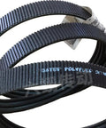 High Performance 7M Joint Wedge Drive Belt 1550mm One-Piece Fusion Design For Heavy Industrial Equipment, durable black rubber construction.