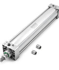 Pneumatic Air Cylinder With 2.5 Inch Bore And 15.74 Inch Stroke, Double Acting, Single Rod, three Eighths Port, M16x1.5 Threaded Rod, SC 63 X 400
