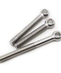 Heavy Duty 304 Stainless Steel Lifting Eye Bolts And Ring Eye Nuts With Washers For Shade Sails Canopies Rigging Anchor Ropes M3 M4 M5 M6 M8 set of three eye bolts.