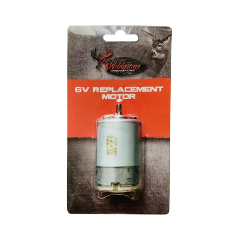 Six Volt Replacement Feeder Motor For Game Feeders, Built Tough For Rugged Outdoor Use, Durable PCU Motor with Packaging