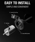 Easy installation steps for Heavy Duty Waterproof AC Port Plug With 20A 12AWG 125V RV Shore Power Inlet Socket And 16 Inch Extension Cord