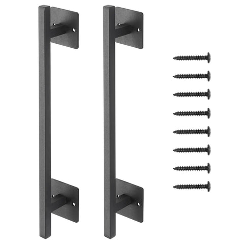 Rustic Barn Door Handle 12.6 Inch Built Tough for All Weather Gates Heavy Duty Carbon Steel Pull With Rust Resistant Coating