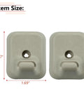 Ford F150 Sun Visor Clip Retainer Replacement 2 Pack Beige Gray OEM Style Visor Holder For 2009 To 2014 F150 with dimensions