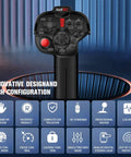 One Hand RC Transmitter With 4 Channel Receiver Kit For Car Boat Drone Airplane 2.4GHz Controller With Ergonomic Pistol Grip shown