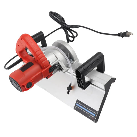 Heavy Duty Electric Tile Bevel Cutter And Chamfering Machine With 45 Degree Precision Edge Work And 1200 Watt Motor, front view.