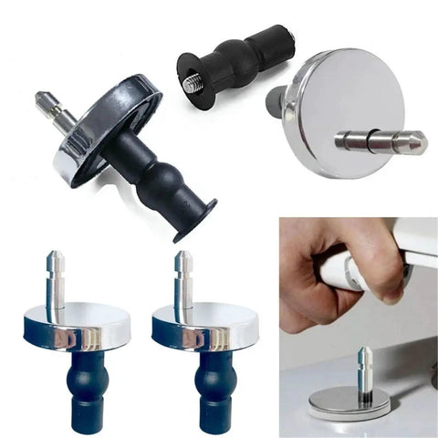 Two Piece Toilet Seat Hinge Set Easy Install No Tool Needed Top Fix Hinges With Soft Close Quick Release Connector Replacement Screws