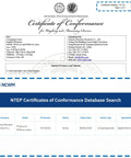 NTEP certificate and database entry for Digital Price Computing Scale 60Lb 0.02Lb NTEP Certified For Trade With Dual LCD Displays Battery Powered