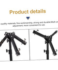 Adjustable Snare Drum Stand With Practice Pad Mount Alloy Build, multi-angle adjustments for convenience and stability.
