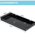 Dimensions of Under Desk Drawer With Full Extension Ball Bearing Slides 20.1 Inch Carbon Steel Slide Out Storage Organizer