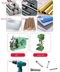 Industrial M2 HSS Countersink Drill Bits Set For Stainless Steel Metal Aluminum And Wood 90 Degree 3 Flutes For Flush Screw Heads And Deburring DIY Kit usage illustration