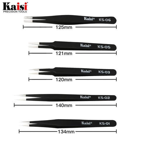 14 Piece Precision Tweezers Set Pro Grade Anti Static Stainless Steel For Craft Jewelry Electronics And Lab Work ESD Safe Fine Point Tweezers