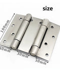 Stainless Steel Spring Door Hinge Set Two Way Open Auto Close Built Tough Heavy Duty 4 5 6 Inch DIY Install for doors