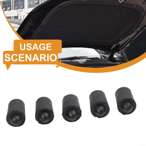 Get Your Ride Quiet Again With This 5 Pack Car Hood Stop Buffer Rubber Bumpers For Nissan Altima Models From 2019 To 2025 Featuring Premium Durable Rubber Pad Material That Totally Stops Annoying Chirp And Squeak Noises Caused By Loose Panels. 5 black rubber hood bumpers for Nissan Altima engine bay