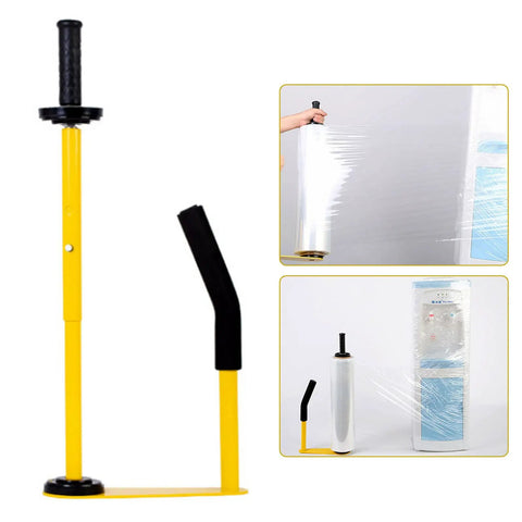 Solid Workhorse Handheld Stretch Film Dispenser With Adjustable Roll Height And Quick Tension Dial For Pallet Wrapping Manual Packing Gun For Shipping Cartons And Warehouse Crew
