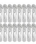 30 Pack Plastic Shelf Support Clips Locking Pins For Cabinets Furniture Shelving Brackets Transparent Reusable Pegs