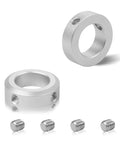 4 Pack Clamp-On Shaft Collars Aluminum Alloy With 20mm Bore And 32mm OD For CNC Machine Tools Lightweight Yet Strong Bolt-Clamp Design Easy Install Corrosion Resistant Shaft Mounts
