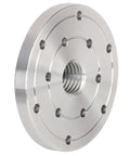 Shop Grade 4 Inch Wood Lathe Steel Faceplate With 1x8 Tpi Spindle Thread Tough As Nails Heavy Duty Alloy Chuck for woodworking