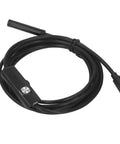 Solid Usb Industrial Endoscope With Six Bright Led Lights And Seven Millimeter Waterproof Probe with cable and control switch.