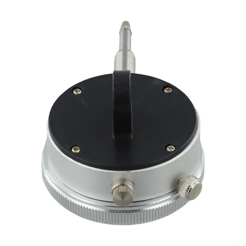 Magnetic Base Stand With Fine Adjustment For Dial Indicator, Built Tough With 60Kg Holding Power, V Groove For Cylindrical Surfaces, 0 To 10mm Gauge Range, Metal Inspection Tool For Precise Measurements, top view